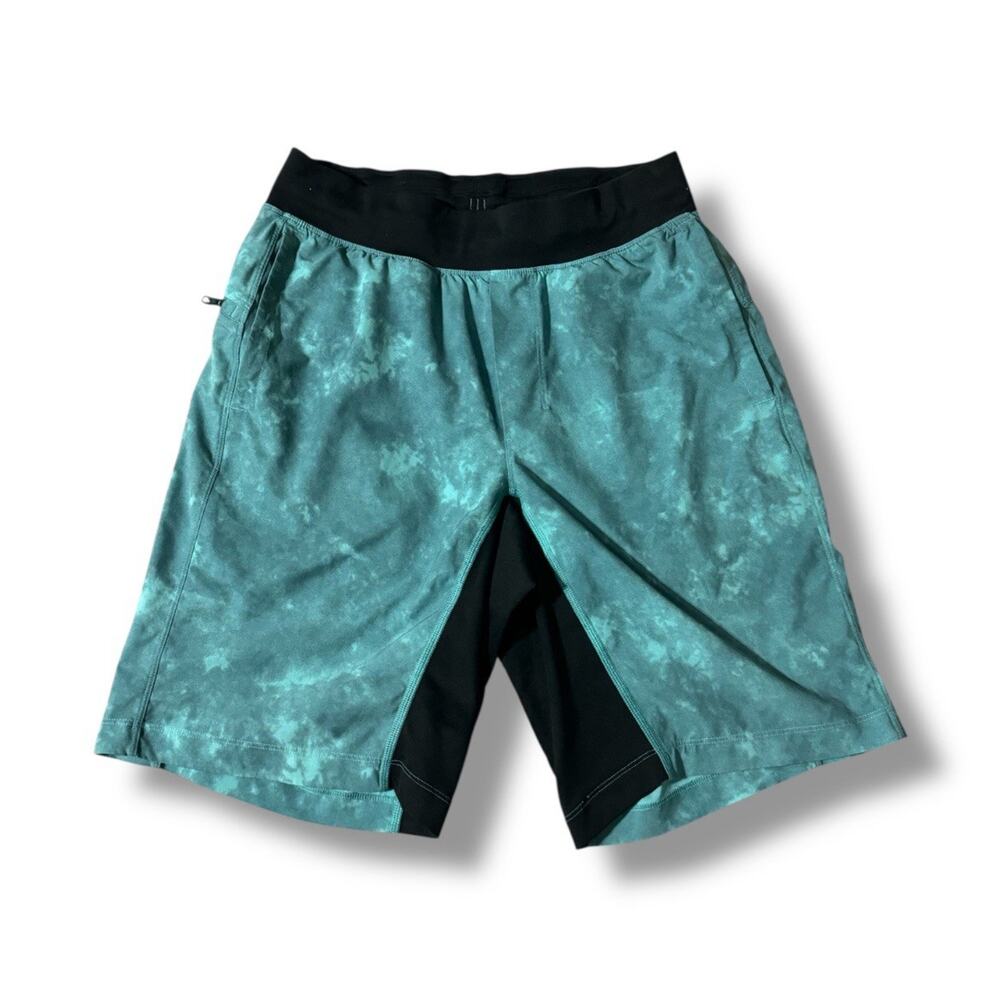 Lululemon Teal Tie Dye Lightweight Running Shorts - Men's Size S